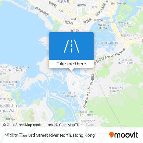 河北第三街 3rd Street River North map