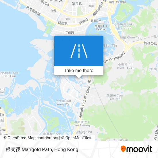銀菊徑 Marigold Path map