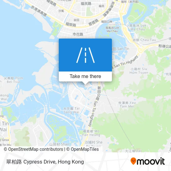 翠柏路 Cypress Drive map