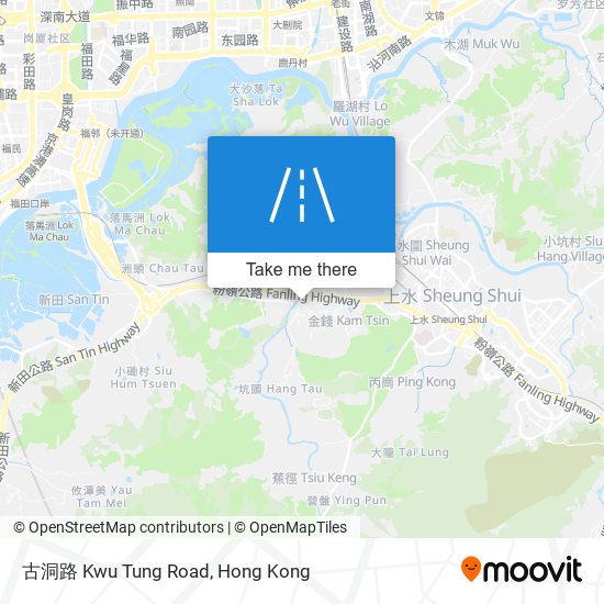 古洞路 Kwu Tung Road map