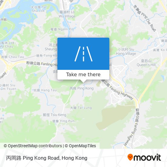 丙岡路 Ping Kong Road map