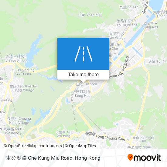 車公廟路 Che Kung Miu Road map