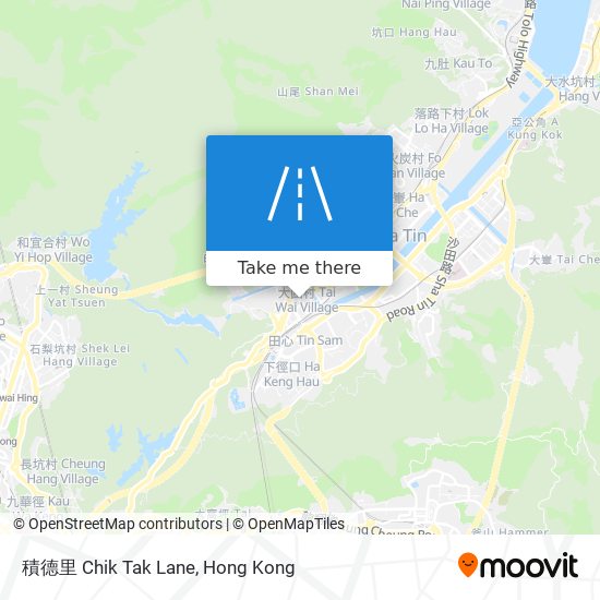 積德里 Chik Tak Lane map