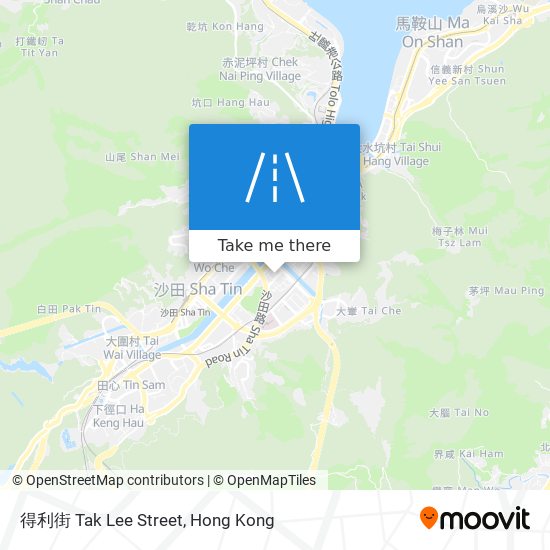 得利街 Tak Lee Street map