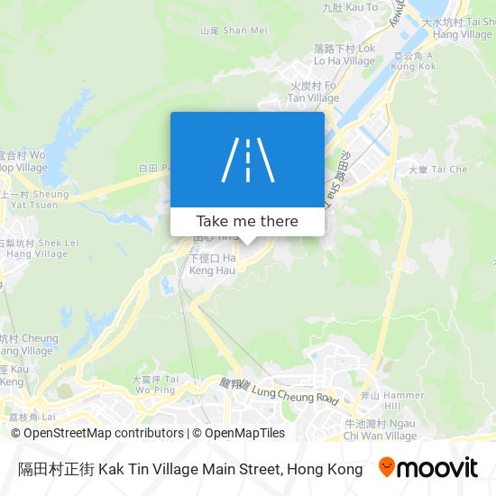 隔田村正街 Kak Tin Village Main Street map