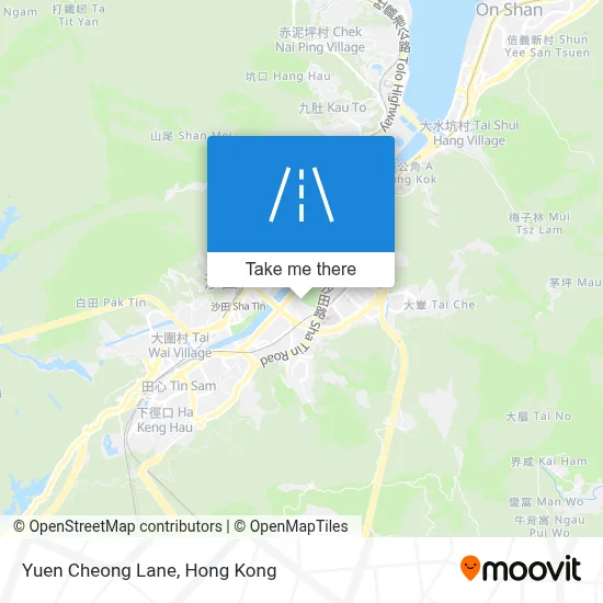 源昌里 Yuen Cheong Lane map