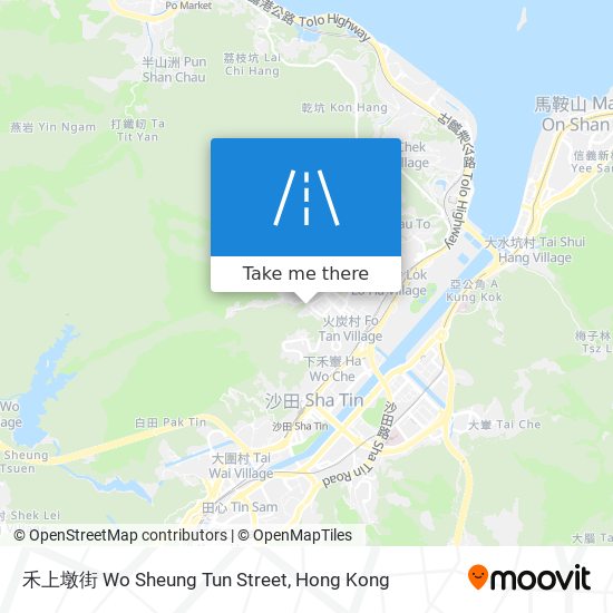 禾上墩街 Wo Sheung Tun Street map