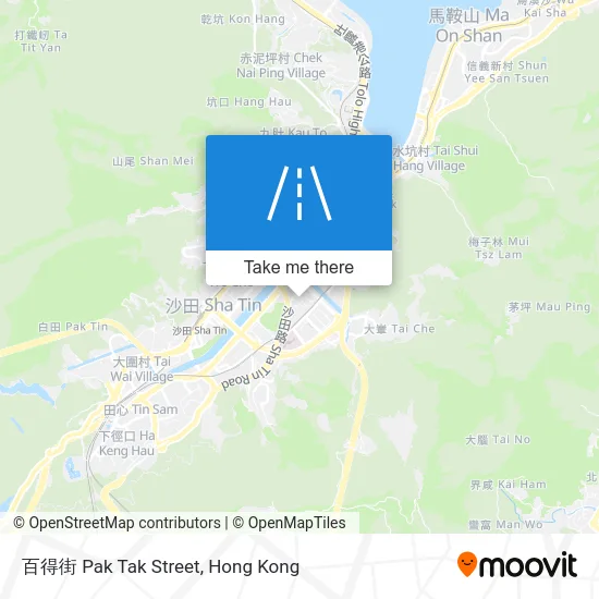 百得街 Pak Tak Street map