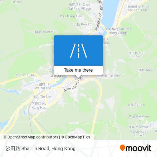 沙田路 Sha Tin Road map