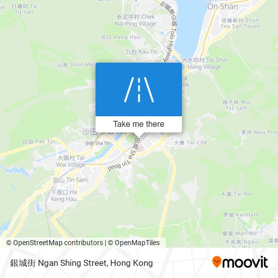 銀城街 Ngan Shing Street map