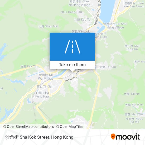 沙角街 Sha Kok Street map