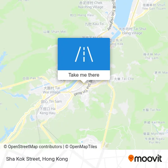 沙角街 Sha Kok Street map
