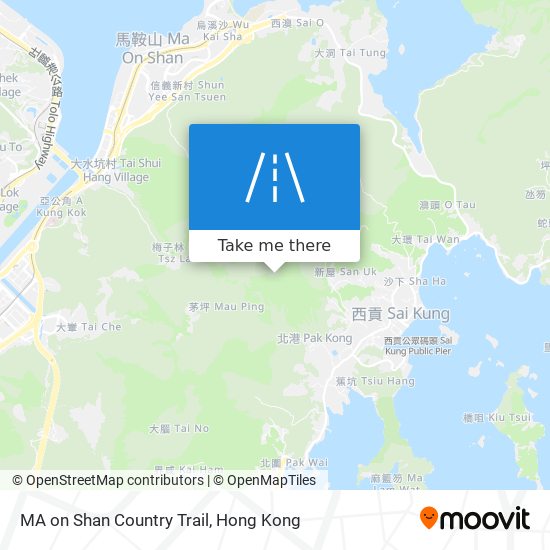 MA on Shan Country Trail map