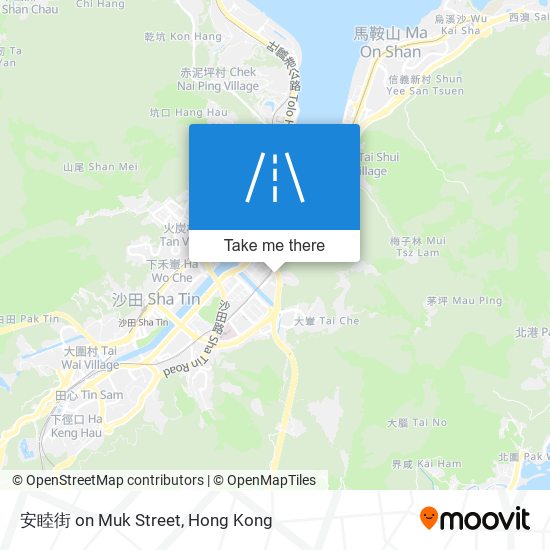 安睦街 on Muk Street map