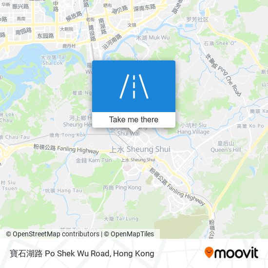 寶石湖路 Po Shek Wu Road map