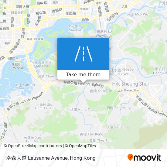 洛森大道 Lausanne Avenue map