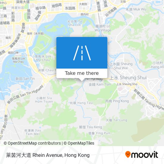 萊茵河大道 Rhein Avenue map