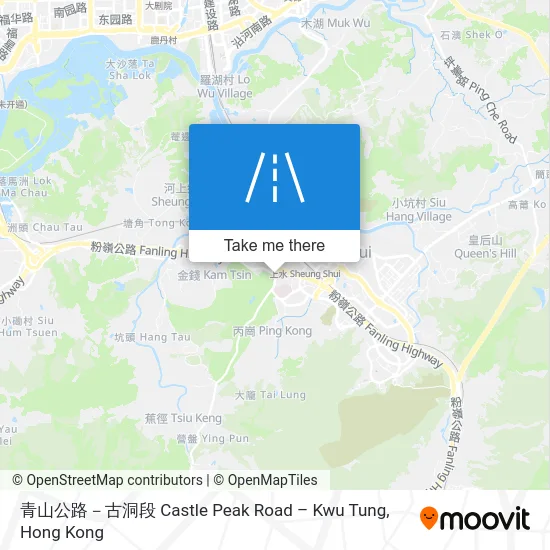 青山公路－古洞段 Castle Peak Road – Kwu Tung map