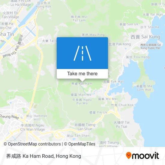 界咸路 Ka Ham Road map