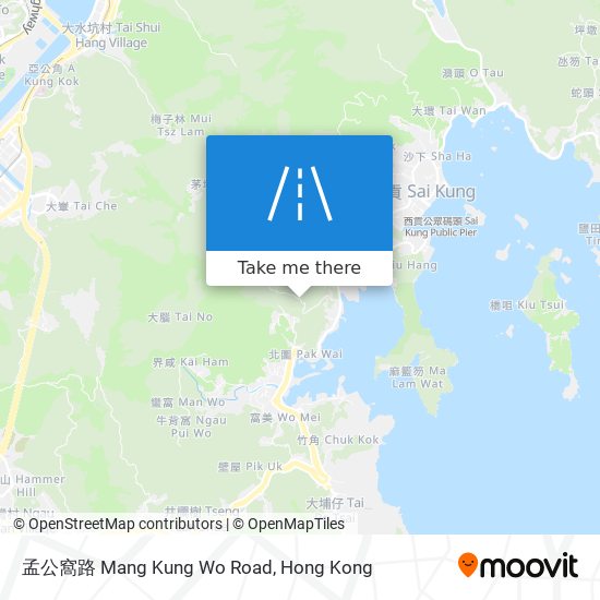 孟公窩路 Mang Kung Wo Road map