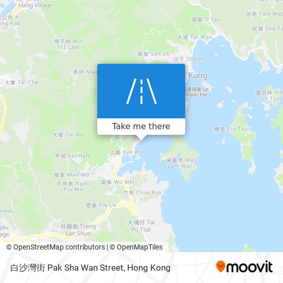 白沙灣街 Pak Sha Wan Street map