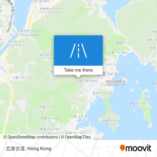 北港古道地圖