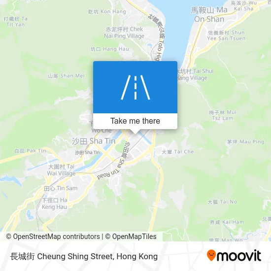 長城街 Cheung Shing Street map