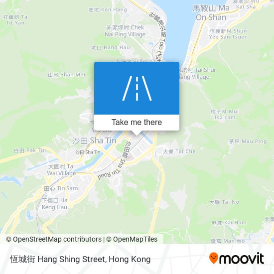 恆城街 Hang Shing Street map