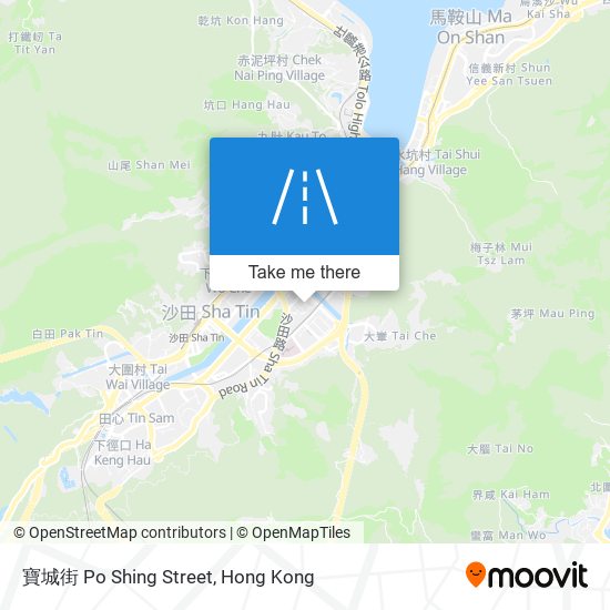 寶城街 Po Shing Street map