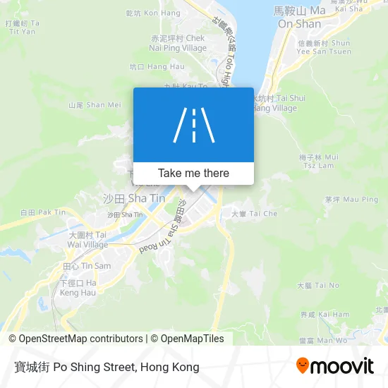 寶城街 Po Shing Street map