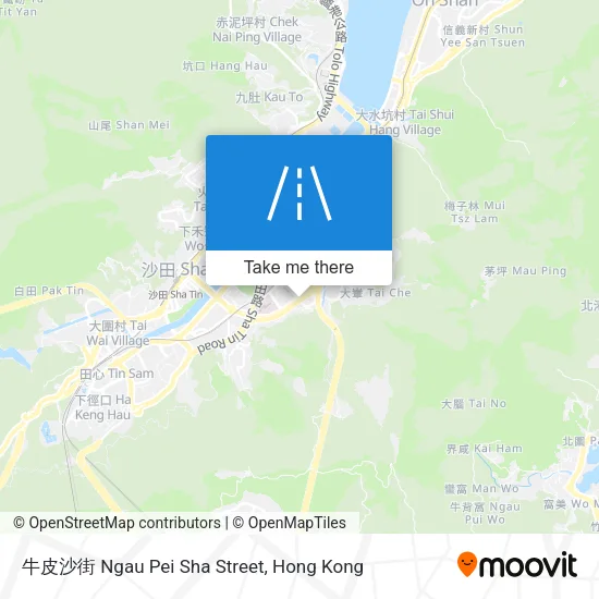 牛皮沙街 Ngau Pei Sha Street地圖