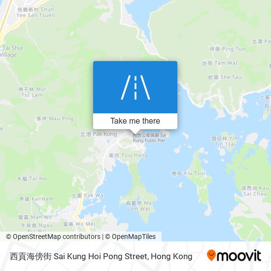 西貢海傍街 Sai Kung Hoi Pong Street map