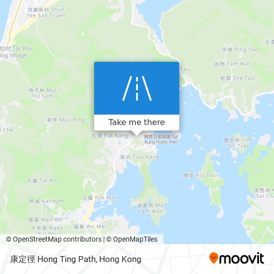 康定徑 Hong Ting Path map