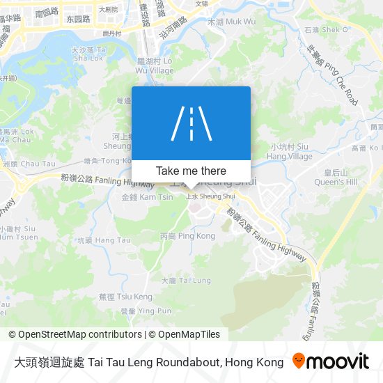 大頭嶺迴旋處 Tai Tau Leng Roundabout map