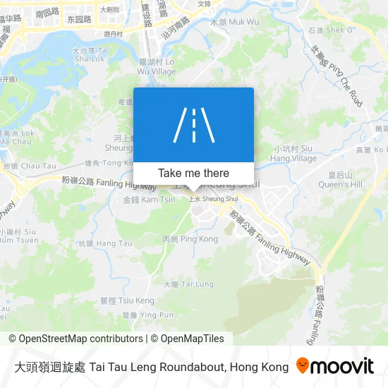 大頭嶺迴旋處 Tai Tau Leng Roundabout map