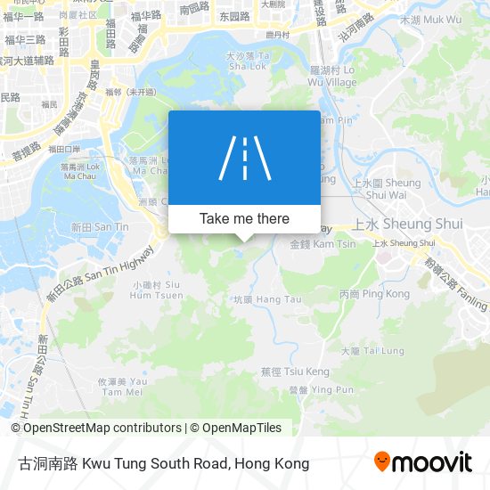 古洞南路 Kwu Tung South Road地圖