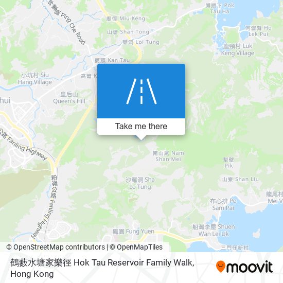 鶴藪水塘家樂徑 Hok Tau Reservoir Family Walk map