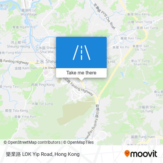 樂業路 LOK Yip Road map