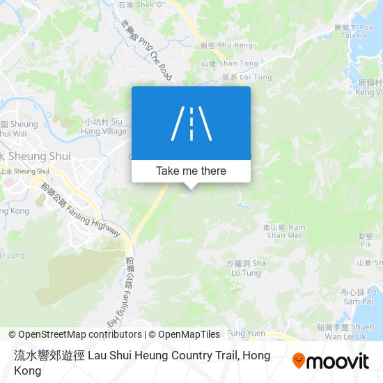 流水響郊遊徑 Lau Shui Heung Country Trail map