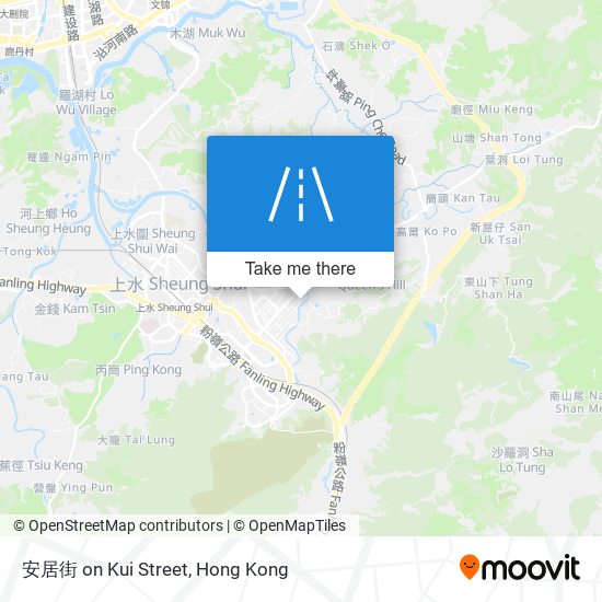 安居街 on Kui Street map