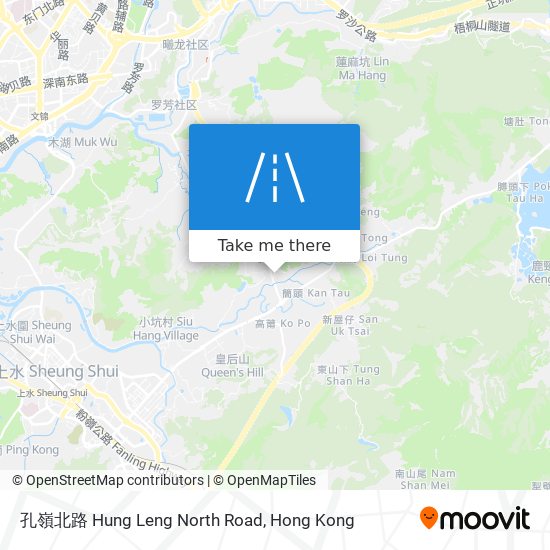 孔嶺北路 Hung Leng North Road map