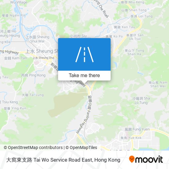 大窩東支路 Tai Wo Service Road East map