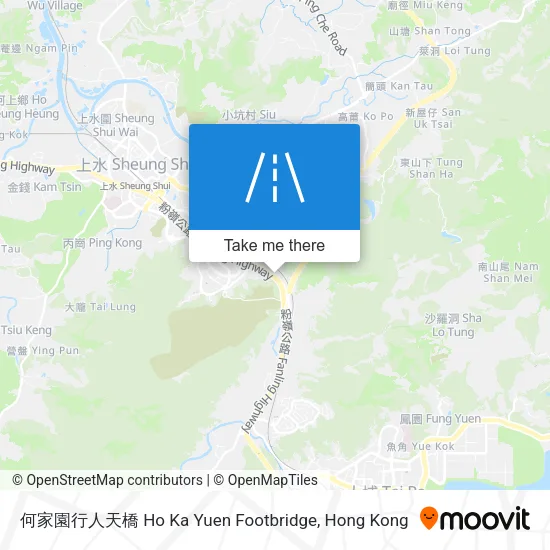 何家園行人天橋 Ho Ka Yuen Footbridge地圖