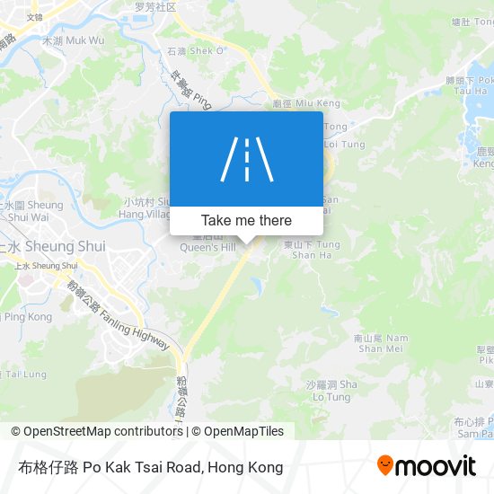 布格仔路 Po Kak Tsai Road map