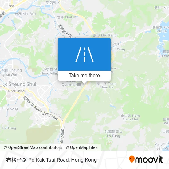 布格仔路 Po Kak Tsai Road map
