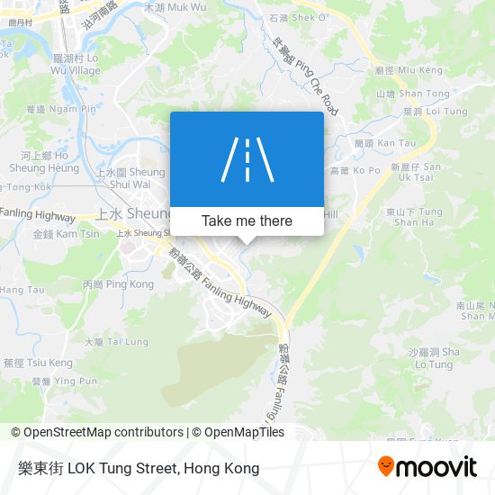 樂東街 LOK Tung Street map