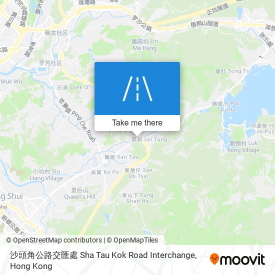 沙頭角公路交匯處 Sha Tau Kok Road Interchange map