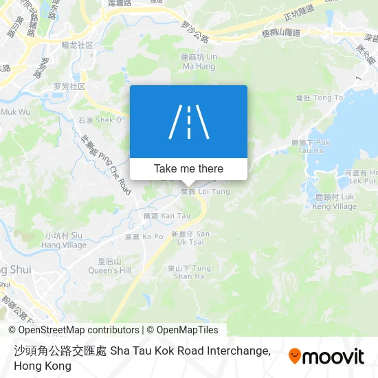 沙頭角公路交匯處 Sha Tau Kok Road Interchange map