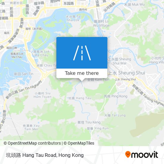 坑頭路 Hang Tau Road map
