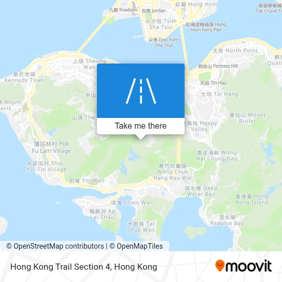 Hong Kong Trail Section 4 map